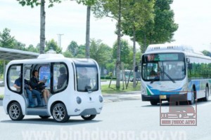 Bình Dương ra mắt xe tự hành đầu tiên