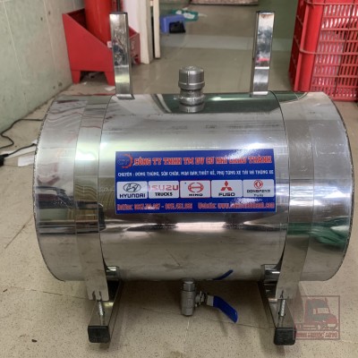 Bình nước rửa tay inox 304 lắp trên xe tải